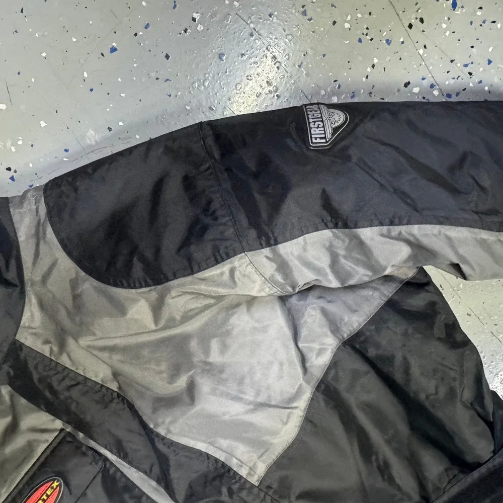 Firstgear Hypertex Motorcycle Riding Suit One Piece Coveralls Black‎ Gray Mens L